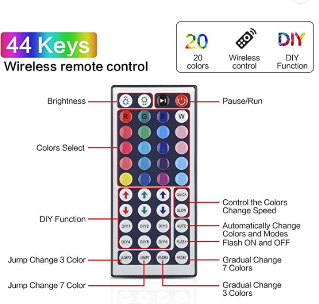 Luces LED Adhesivas, YORMICK 32.8' Impermeables Flexibles